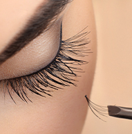 Tweezers used on a model