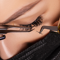 Tweezers used on a model
